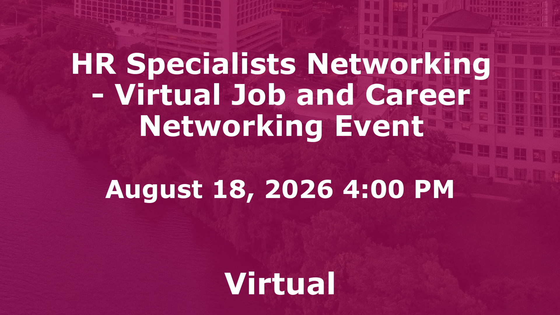 HR Specialists Networking - Virtual Job and Career Networking Event event image